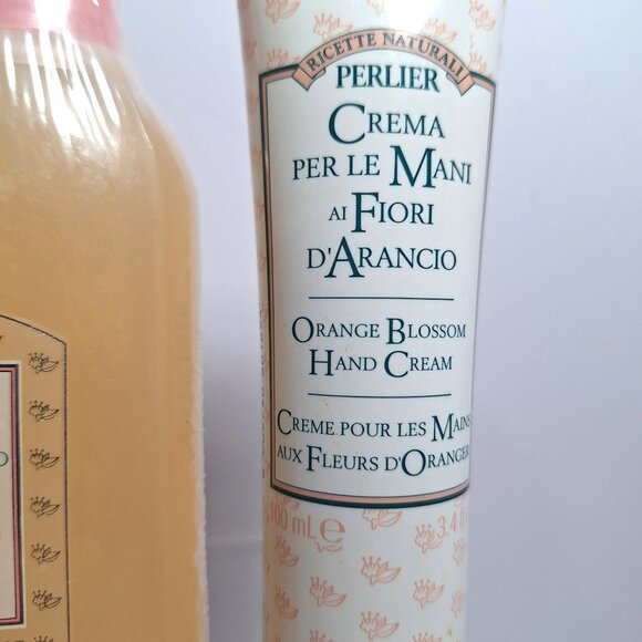 Perlier Orange Blossom Bath & Shower Gel 8.4 oz & Hand Cream 3.4 oz Sealed - Picture 3 of 10
